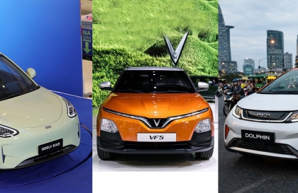 VinFast VF 5 cạnh tranh thế nào với bộ đôi xe điện Trung Quốc Geely EX2 và BYD Dolphin?